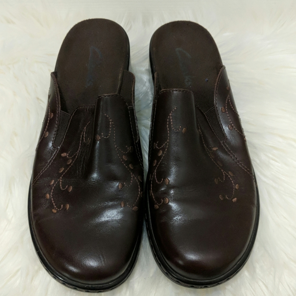 Dark Brown Leather Clarks